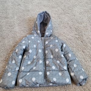 Gymboree Girls Polka Dot Grey Jacket S (5/6)